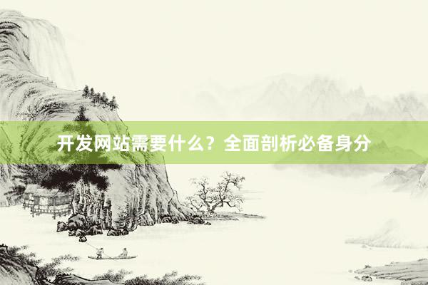 开发网站需要什么？全面剖析必备身分