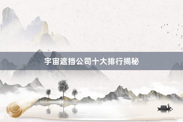 宇宙遮挡公司十大排行揭秘