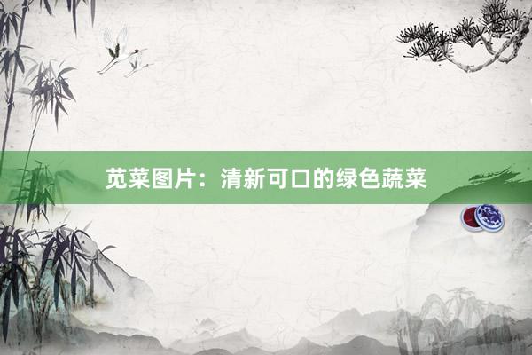 苋菜图片：清新可口的绿色蔬菜